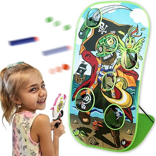 LUPPLE Juegos para niños, objetivos de zombi para suministros de fiesta de cumpleaños Nerf, accesorios de práctica de tiro, juguetes para pistolas