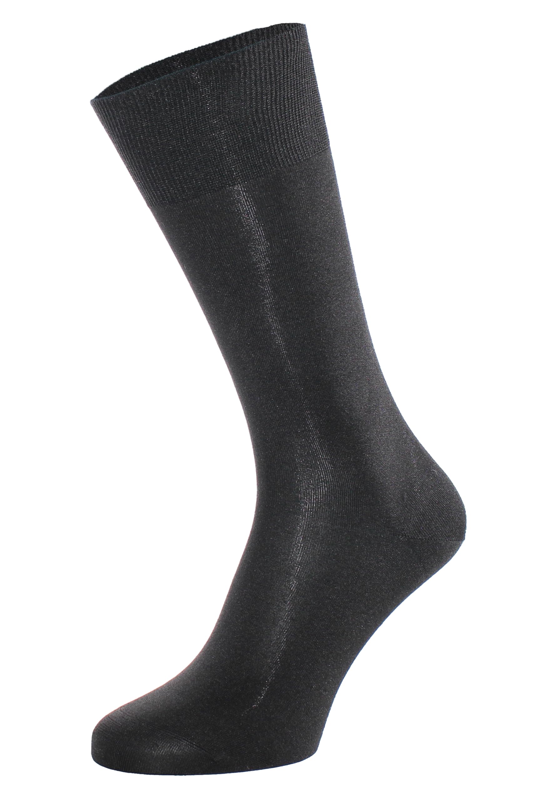 ALBERT KREUZ Die Elegante aus Seide - Herren-Socken aus 98% Seide schwarz