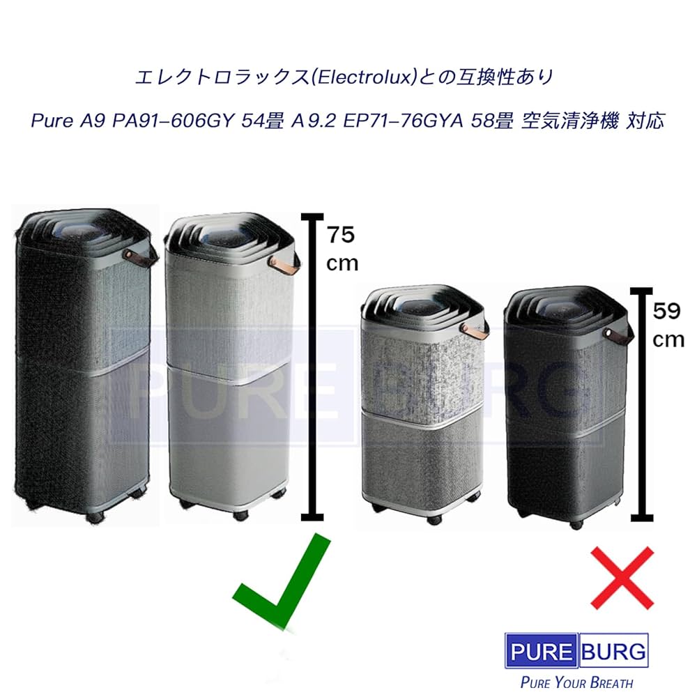 True HEPAフィルター エレクトロラックス用　互換品　Pure A9 710fjfcvEKL._AC_UL210_SR210,