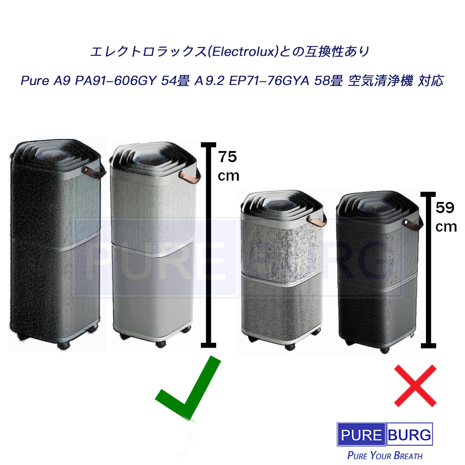エレクトロラックス◇空気清浄機 Pure A9 +新品フィルター Amazon | 【正規品】Electrolux(エレクトロラックス) 空気清浄機