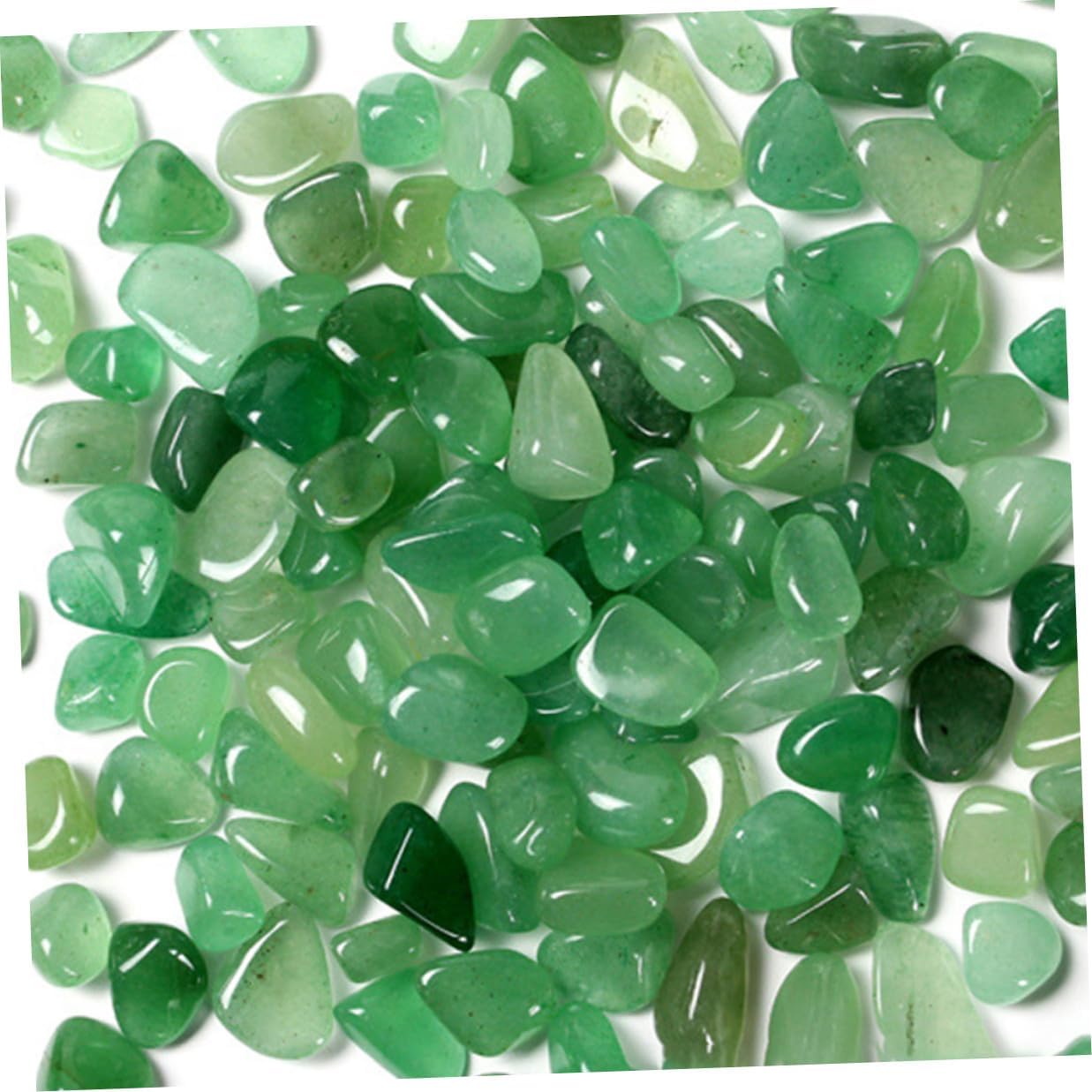 NUOBESTY Natural Eastling Jade Gravel 7-9mm 2lb Fish Tank Decorative Stones Aquarium Landscaping Gravel for Freshwater Aquatic Pets Terrarium Rocks