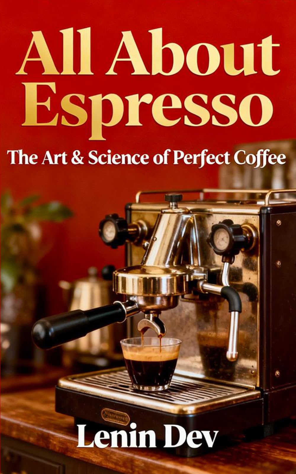 All About Espresso: The Art & Science of Perfect Coffee — Home Barista Guide to Espresso Machines, Beans, Grinders, Roasting, Crema, Latte Art & Specialty Coffee Drinks by Lenin Dev