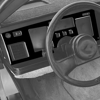 Glossy Piano Black Car Dashboard Central Speedometer Control Panel Sticker Interior Accessories Compatible with Chevy/Chevrolet Corvette C4 1983 1984 1985 1986 1987 1988 1989