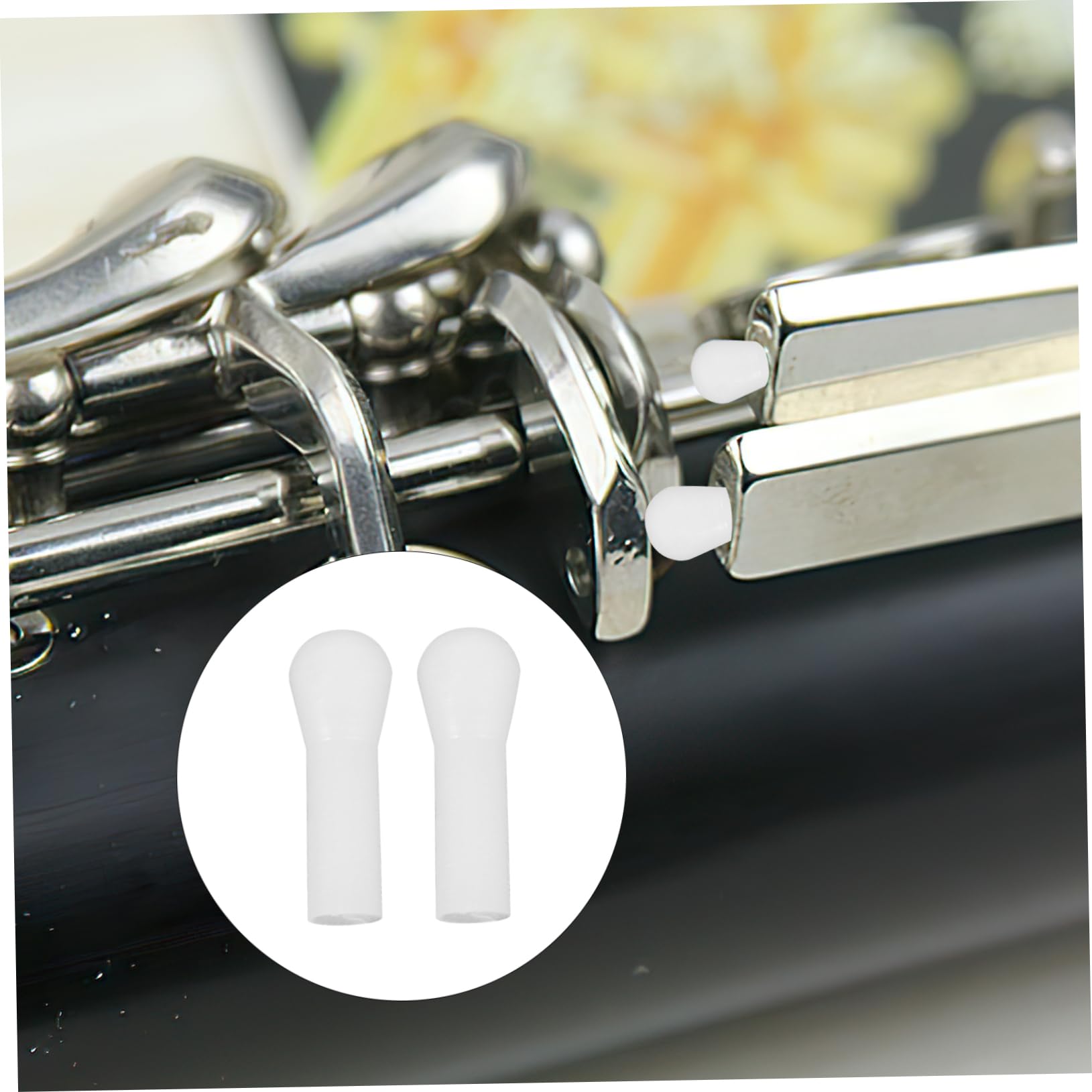 VINTORKY Key Plastic Rods Repairing Supply Instrument Accessories Bass Flute Parts Set