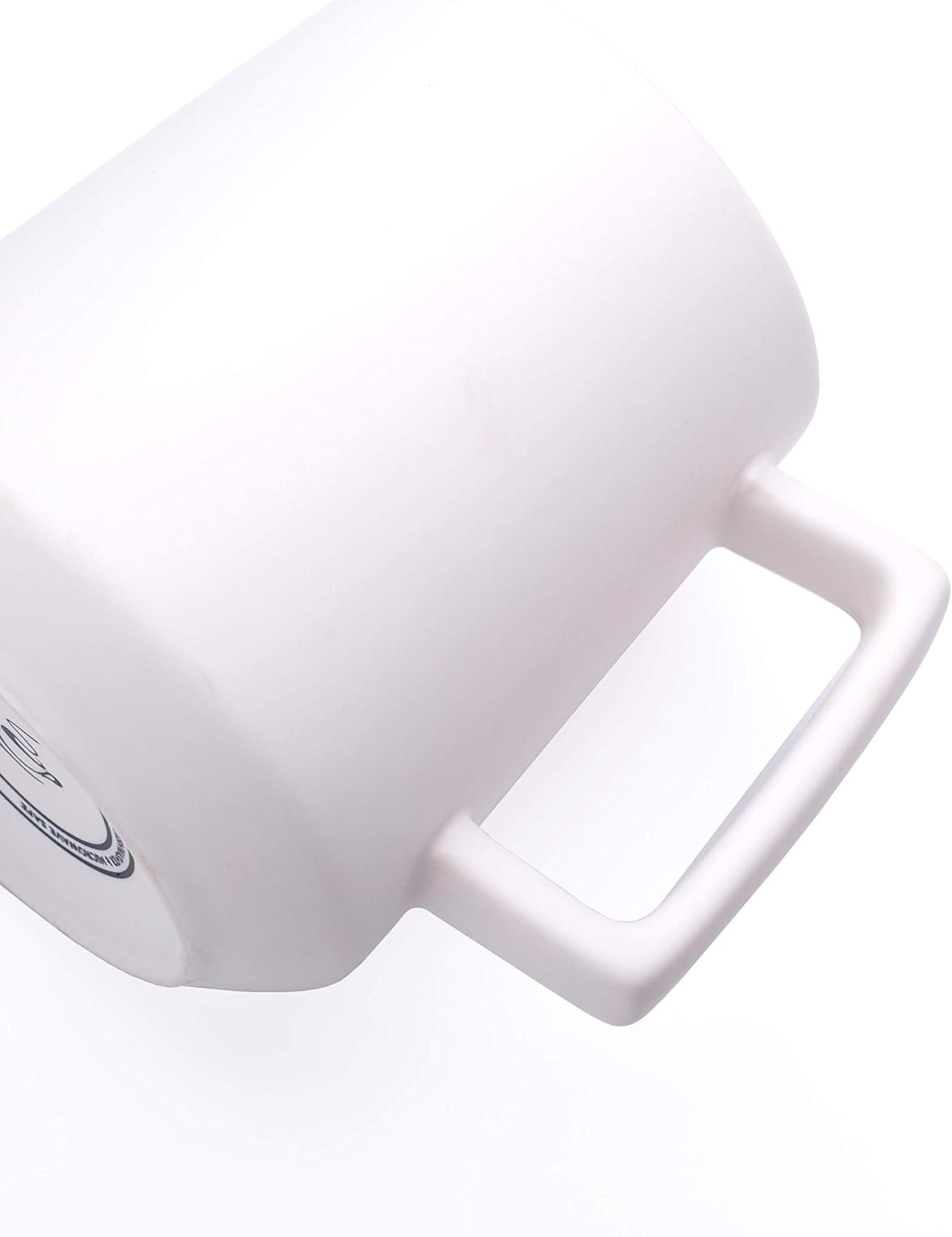 CSM Supply Glossy Finish Sleek Modern Design 16 Fluid Ounces White Mug (1 Mug) - Stain Free - Thick Grade A Quality Ceramic – Foam Box Packaging - Image 4