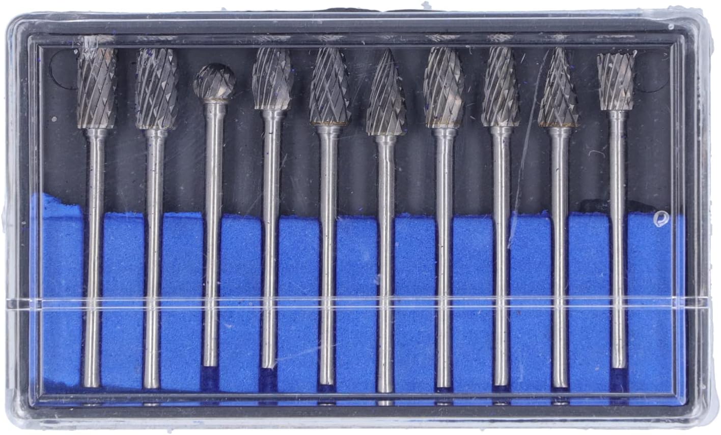 10Pcs Rotary File, Grinder Drill Bit, Grinding Head Burr Carbide Grinder Drill Bit Set Kit for Wood Plastic