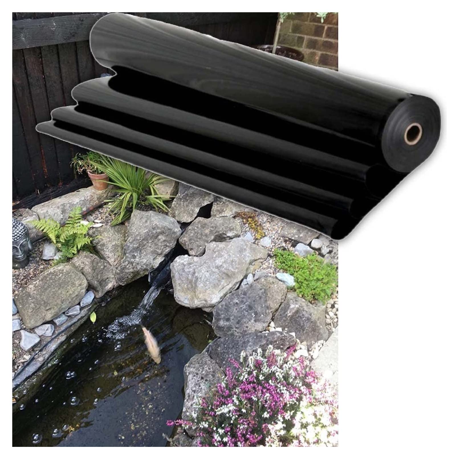 Revêtement de bassin bâche 2x4m pour sublimer votre fontaine extérieure