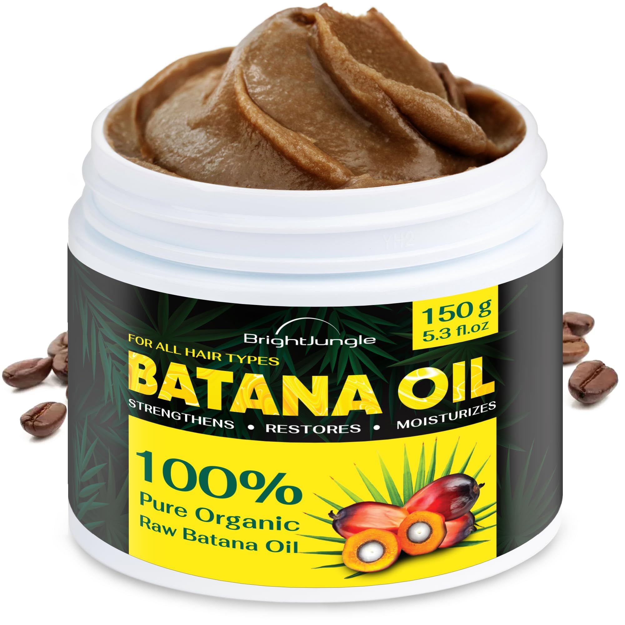 Batana Oil for hair Growth - Dr. Sebi-inspired 100% Pure & Organic Raw Batana Oil Prevent Hair Loss, Promotes Hair thickness for Men & Women - 5.29 oz