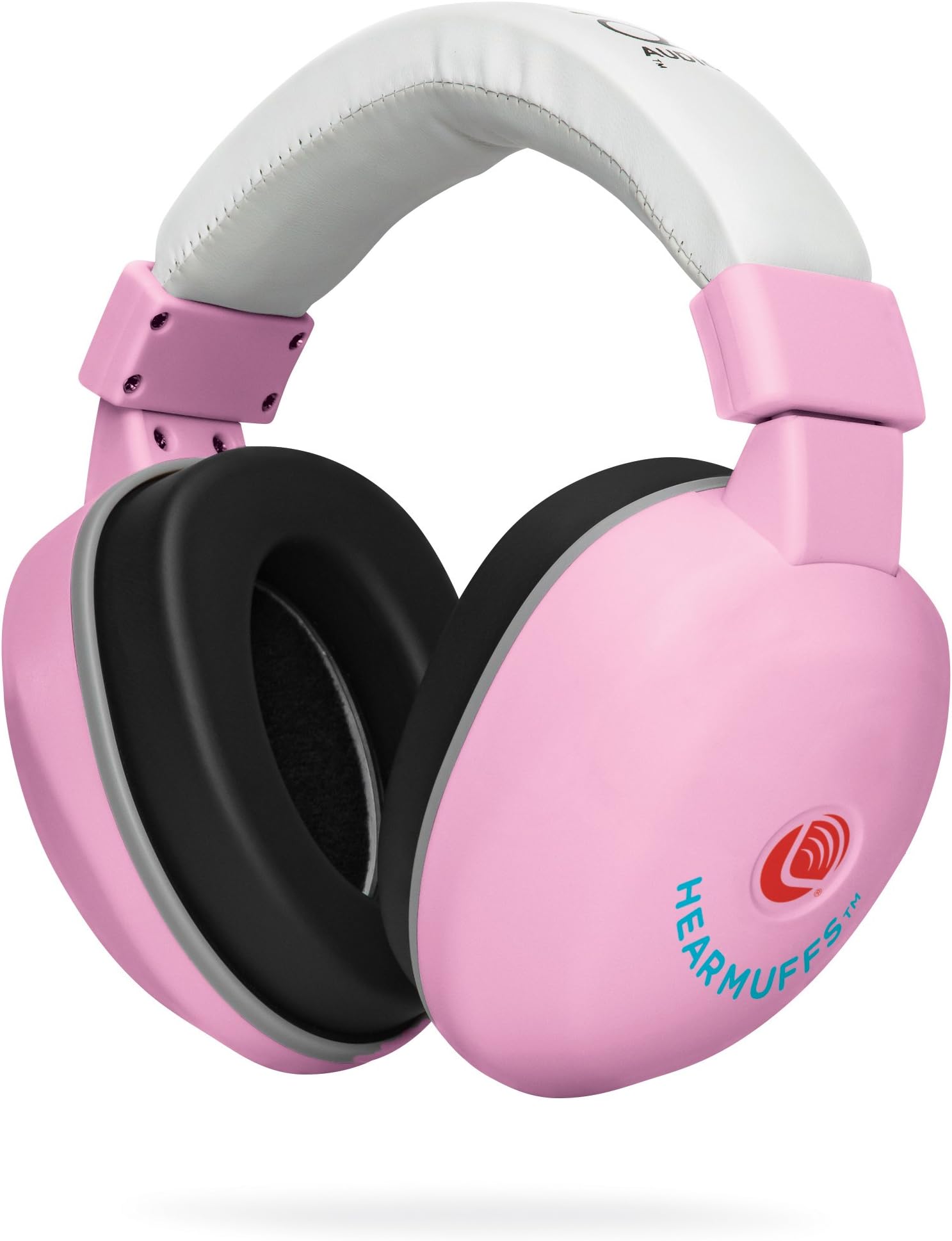 HearMuffs, Pastel Pink - Over-the-Ear Noise Reducing Hearing Protection for Infants & Toddlers - Fits Kids Ages 0-4 - Safe, Adjustable & Comfortable