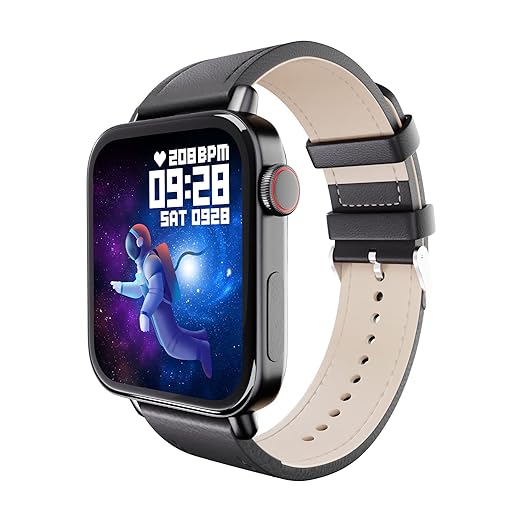ZEBRONICS Iconic AMOLED Bluetooth Calling Smartwatch, 4.52cm (1.8″), Always ON Display, 2 Buttons, 10 Built-in & 100+ Watch Faces, 100+ Sport Modes, Built-in Games, Calculator, IP67 (Classic Black) at Rs. 3599