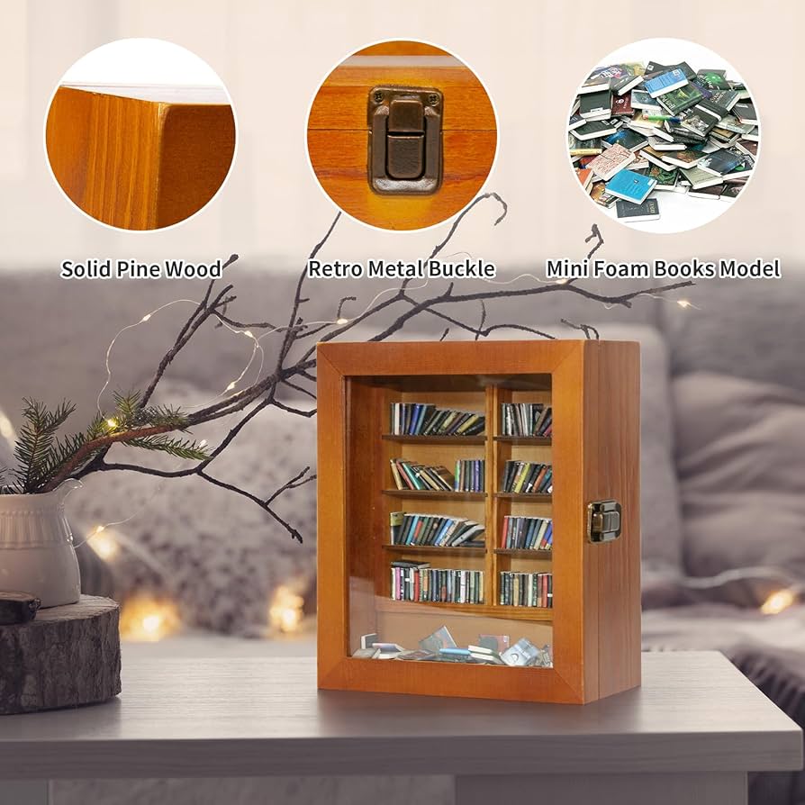 Anxiety Mini Bookshelf for Shake Away Your Anxiety, Small