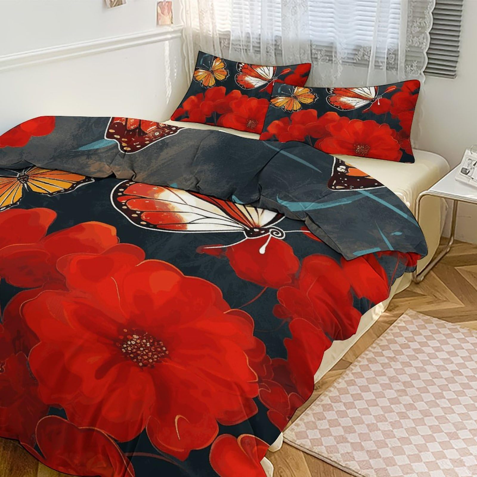 Couette pour grand lit épaisse anti-glissement 3 pièces