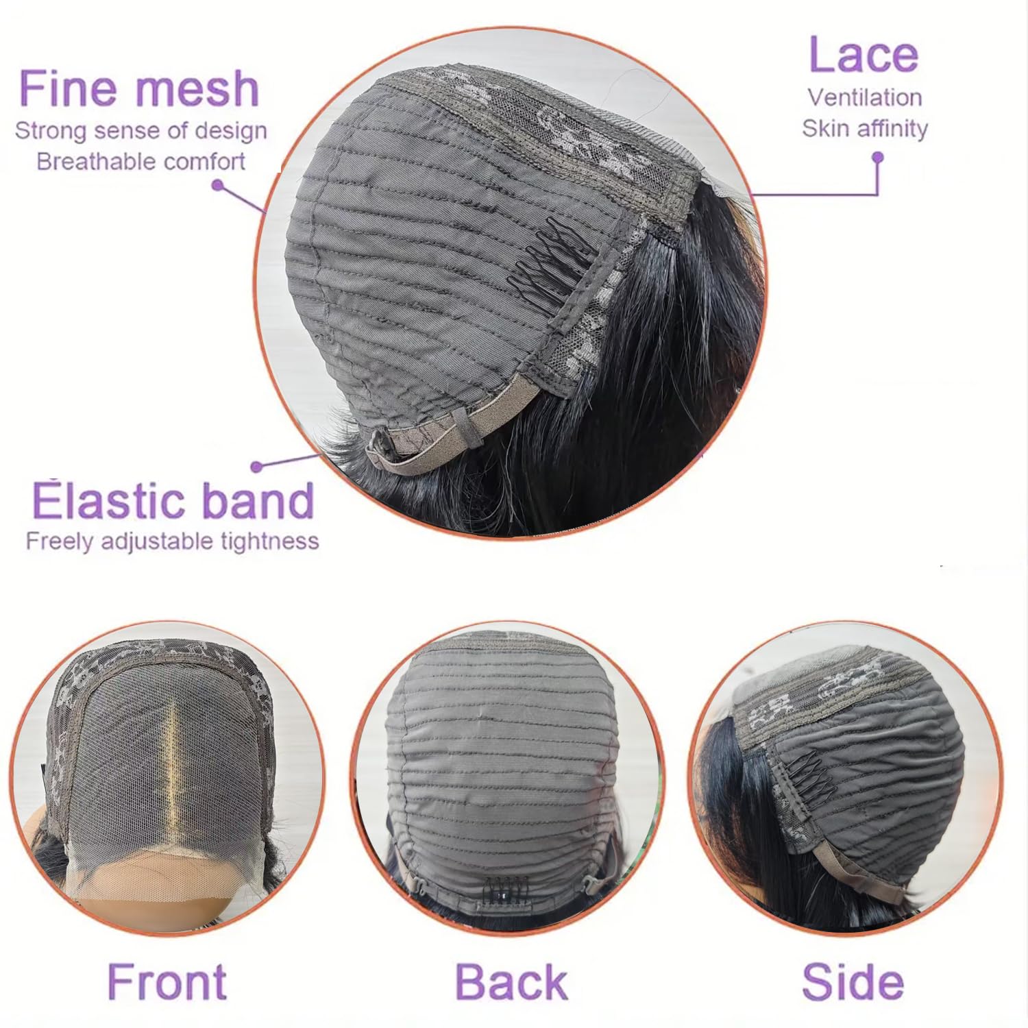 Pixie Cut Human Hair Wigs for Women 4x4 Lace Closure Pre Plucked Short Layered Pixie Human Hair Lace Frontal Wigs Brazilian Virgin Straight Human Hair Natural Black Color (natural black)