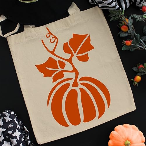 Miniatura 3 de Clabby 5 hojas de plantillas de Acción de Gracias y otoño para pintar en madera, plantillas reutilizables de calabaza de otoño grandes para