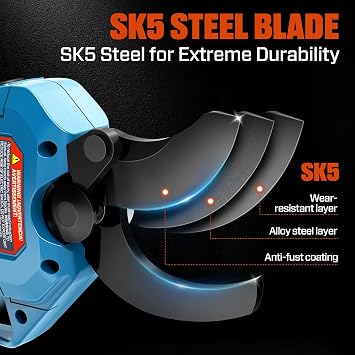 SENIX Cordless Electric Pruning Shears with 2000mAh Battery& Charger, 20V Brushless Motor Pruner, Dual Mode Cutting 1.5 Max for Delicate Flowers & Thick Branches, Gardening, Tree Pruners, Orchard