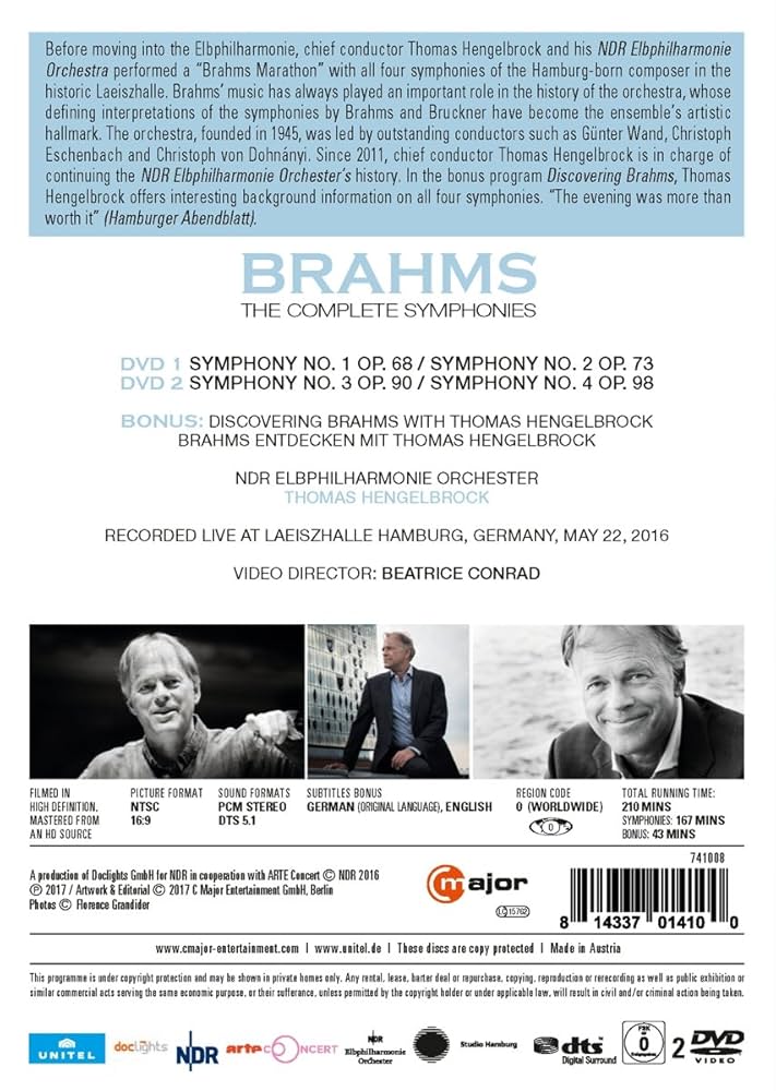 (未使用･未開封品)　Johannes Brahms Complete Symphonies [DVD] [Import] gsx453j Brahms: Complete Symphonies - Deutsche Grammophon