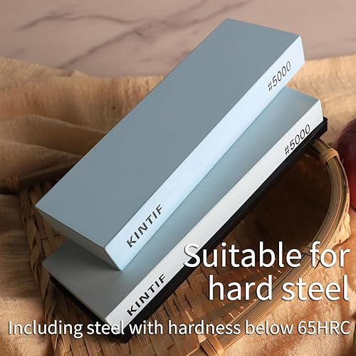 Miniatura 4 de KINTIF Piedra de afilar cuchillos de piedra #5000 grano extrafino corta rápido salpicaduras y desaparece sin necesidad de remojar el afilador de