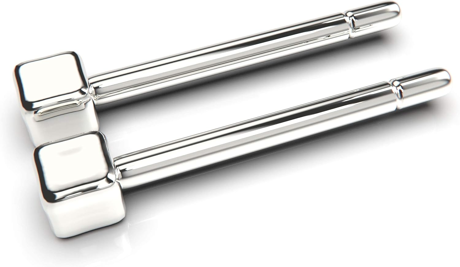 Tiny Cube Stud Earrings | 2mm 925 Sterling Silver Dainty Minimalist Square Box Earrings for Women - Image 5