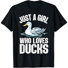 Cool Duck For Women Girls Rubber Duck Yellow Mandarin Ducks T-Shirt