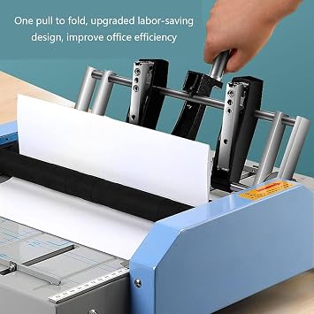 Electric Paper Book Stapler Creaser,Booklet Maker A3 Paper Folder Stapler Machine, MAX 11.716.5 Book Binding Folding Stitch, for Factory School Home Church