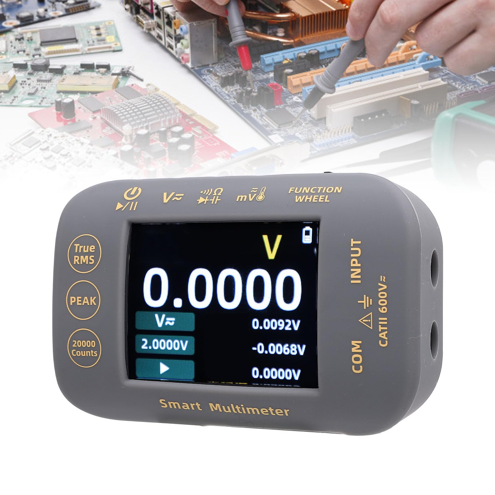 Multimetro Digitale 20000 di Alta Precisione Conta True RMS Tester Ricaricabile per Sistemi Fotovoltaici