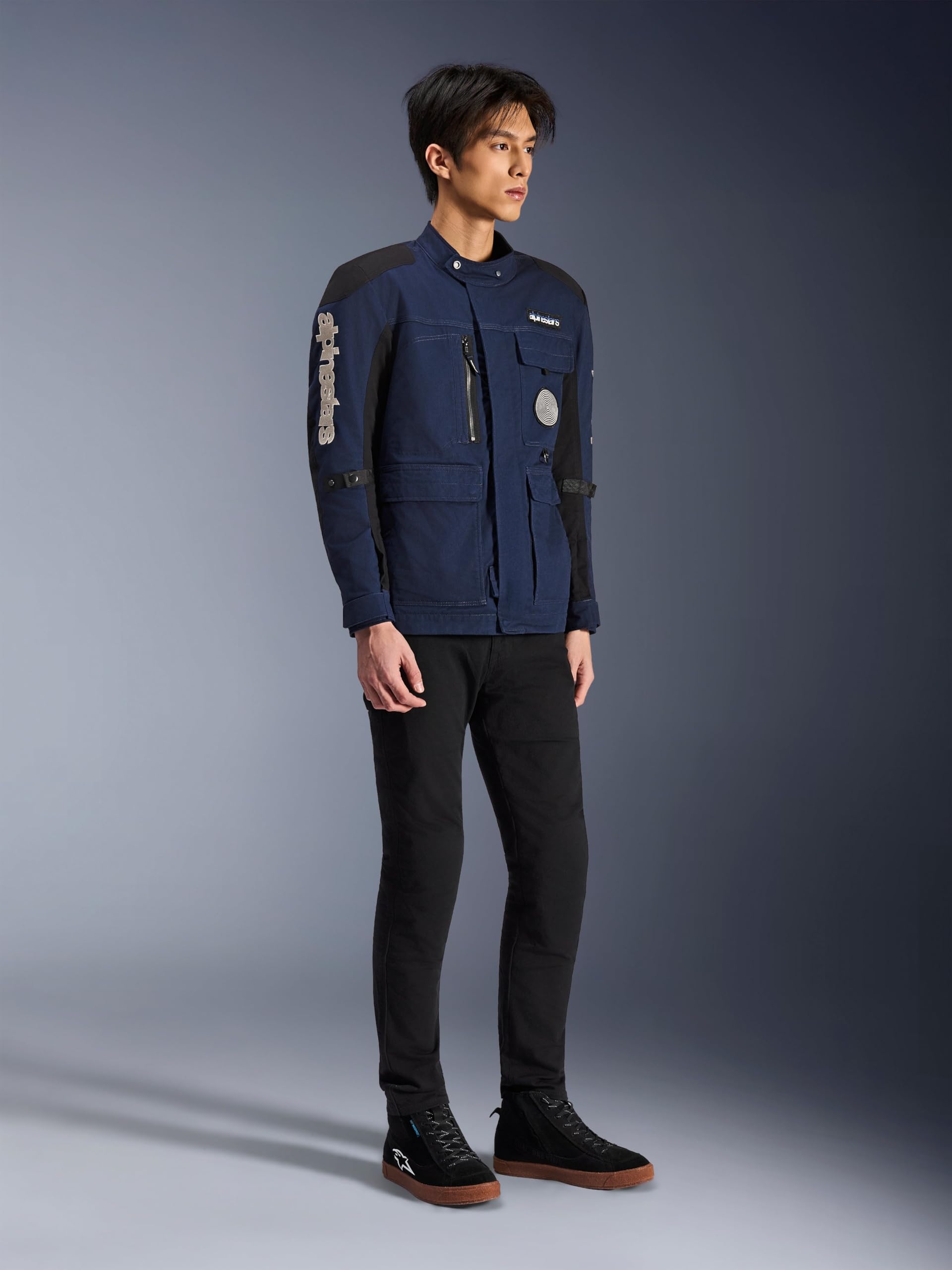 Alpinestars Dice Kurtka tekstylna motocyklowa, ciemnoniebieski/czarny, L