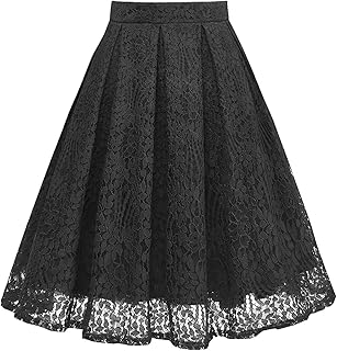 black a line lace skirt