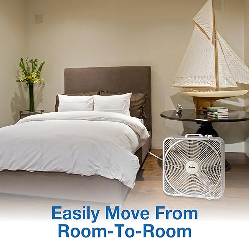 Miniatura 7 de Air King 9723 Ventilador de caja de 3 velocidades de 20 pulgadas color blanco