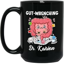 Customized Gut-Wrenching Coffee Mug Cup Gift For Men Women Doctor, Awesome Gastroenterologist Tea Mug 11 15 Oz, Personalized Name Gastroenterology Black Cup Gift For Gastro Doctor Birthday Holiday