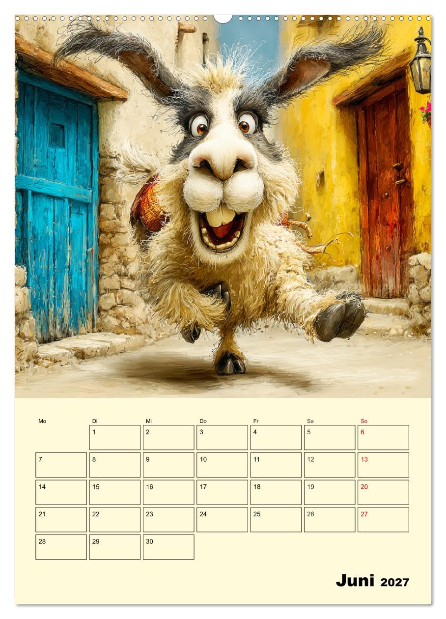 Lama la Vida. Lama-Momente zwischen Humor und Charakter (hochwertiger Premium Wandkalender 2027 DIN A2 hoch), Kunstdruck in Hochglanz: Lamas in all ... und liebenswerten Facetten (CALVENDO Tiere)