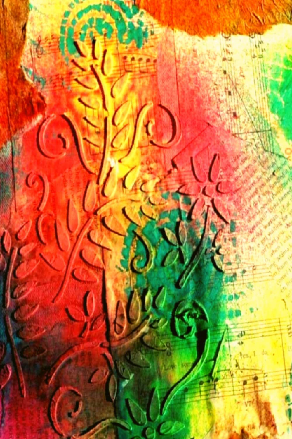 Mixed Media Abstract Art Notebook
