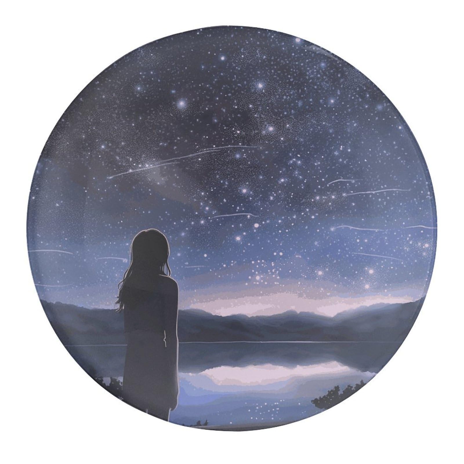 Fekiloot Girls Style-42 Looking At Stars Refrigerator Magnet Fridge Magnet4 Pcs