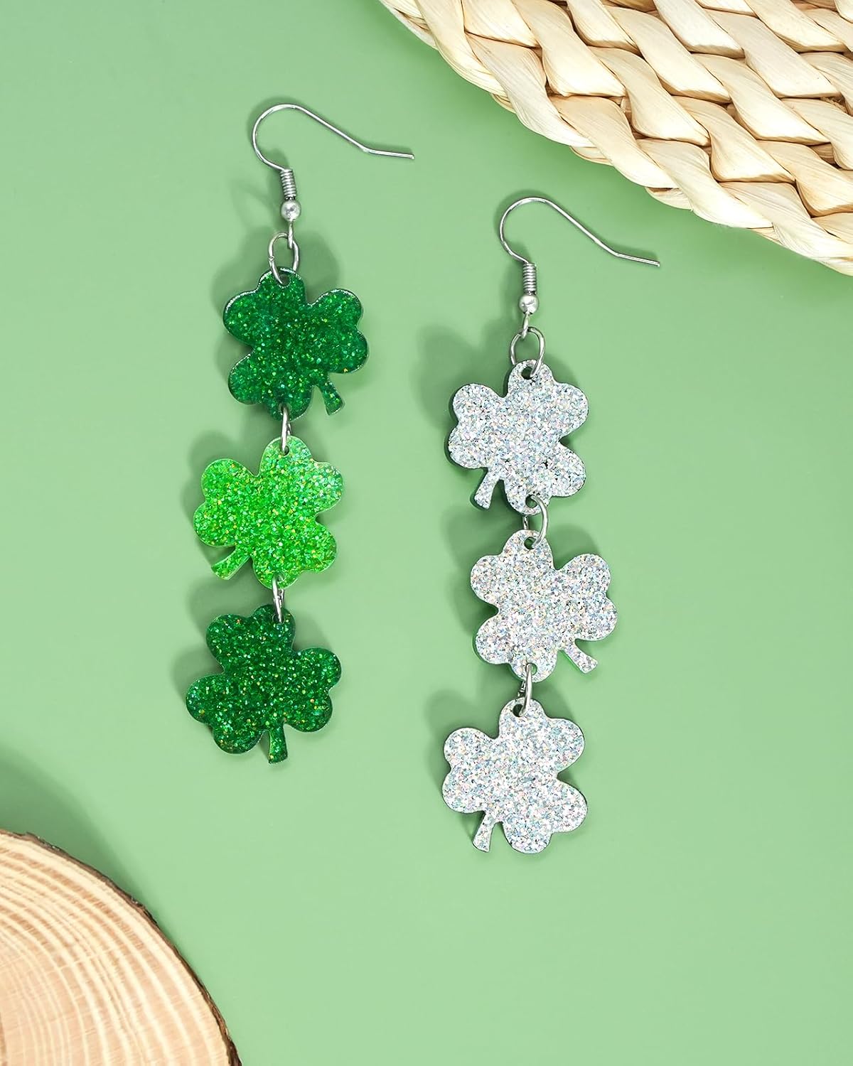 Ronglry Acrylic Heart Earrings Cute Valentines Earrings for Women Double Heart Dangle Earring Valentines Outfits Accessories Gifts Red Earring for Valentine’s day Jewelry Gifts - Image 7