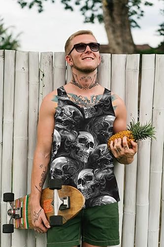 Miniatura 5 de Goodstoworld Camiseta sin mangas 3D para hombre, transpirable, de secado rápido, sin mangas, para playa, tallas S-4XL