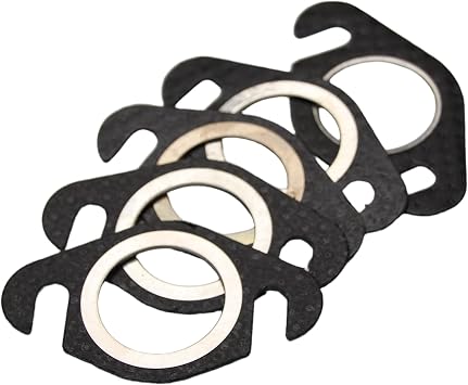 Maxtuned Exhaust Gasket 5-Pack - fits Yamaha Aerox, Peugeot Speedfight, MBK Nitro, Aprilia SR50 - for 2-stroke scooters - 27 mm bore, 50 mm bolt spacing - universal exhaust seal
