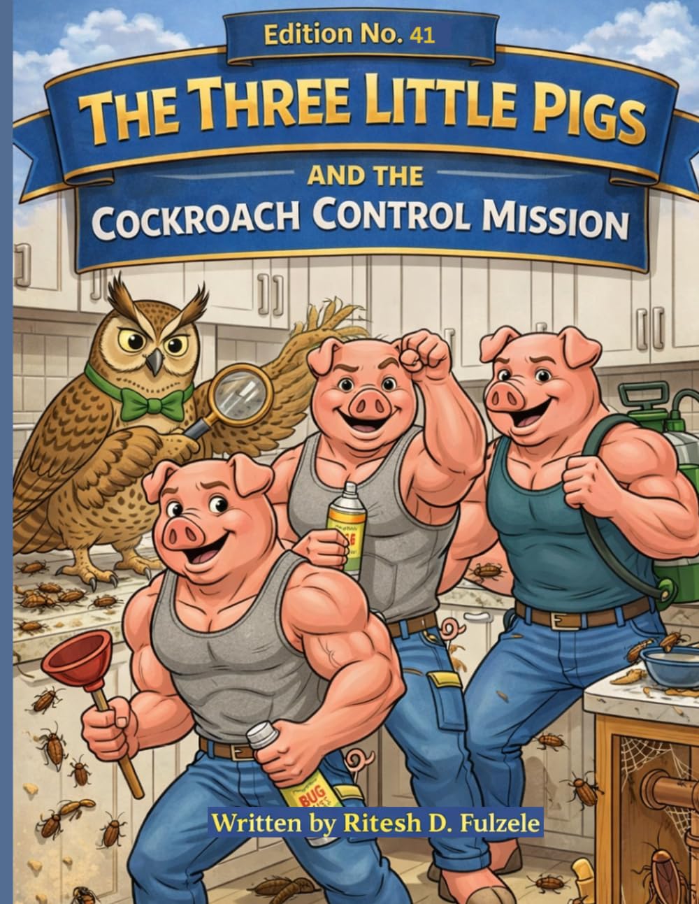 THE THREE LITTLE PIGS AND THE COCKROACH CONTROL MISSION: THE THREE LITTLE PIGS SERIES EDITION NO. 41