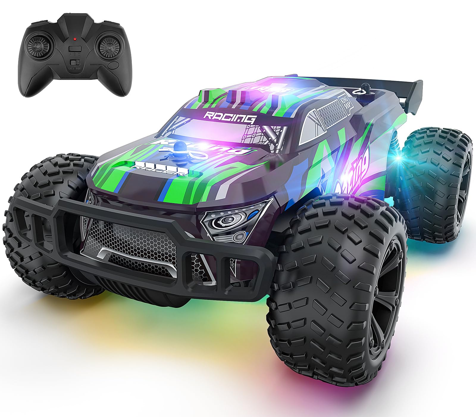 Macchina Telecomandata Tutti i Terreni, Giochi Bambini 6 7 8 9 10 11 12 Anni Macchinina Radiocomandata Auto RC 2.4GHz Alta Velocità 15km/h Regalo Pasqua Compleanno Giocattolo Bimbi Ragazzi Gioco