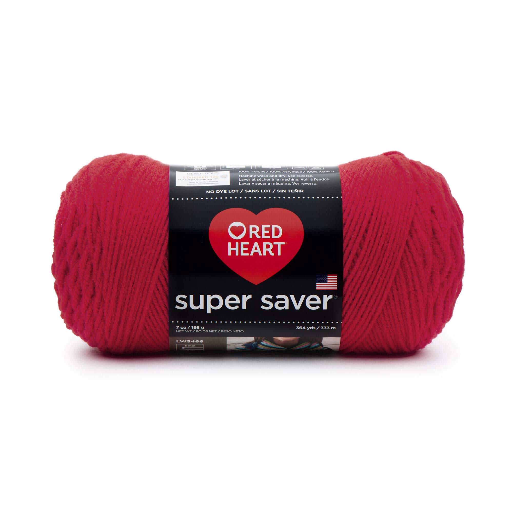Red HeartSuper Saver Yarn Hot Red E300-390