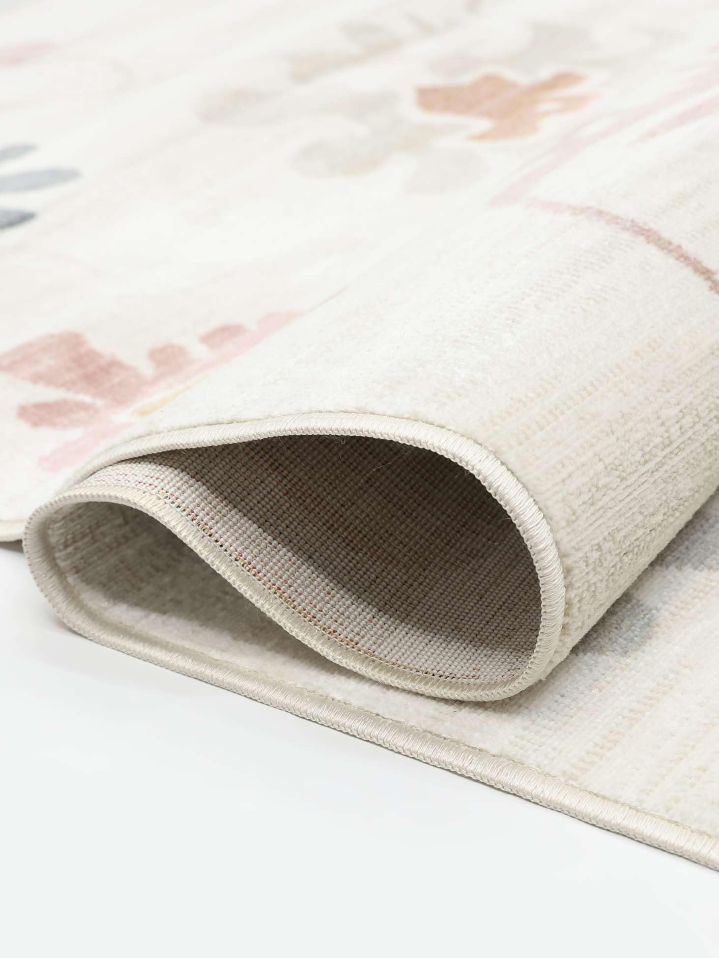 RugVista Blush Flower Alfombra, 200 x 300 cm, Pastel Multicolor | Modernas, Rectangular, Pelo corto, Lavado a mano, Oeko-Tex 100