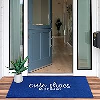 Vista 5 de Felpudo de entrada para entrada lindo cartel de zapatos Quítatelos Señal de bienvenida Felpudos para puerta delantera Felpudos divertidos