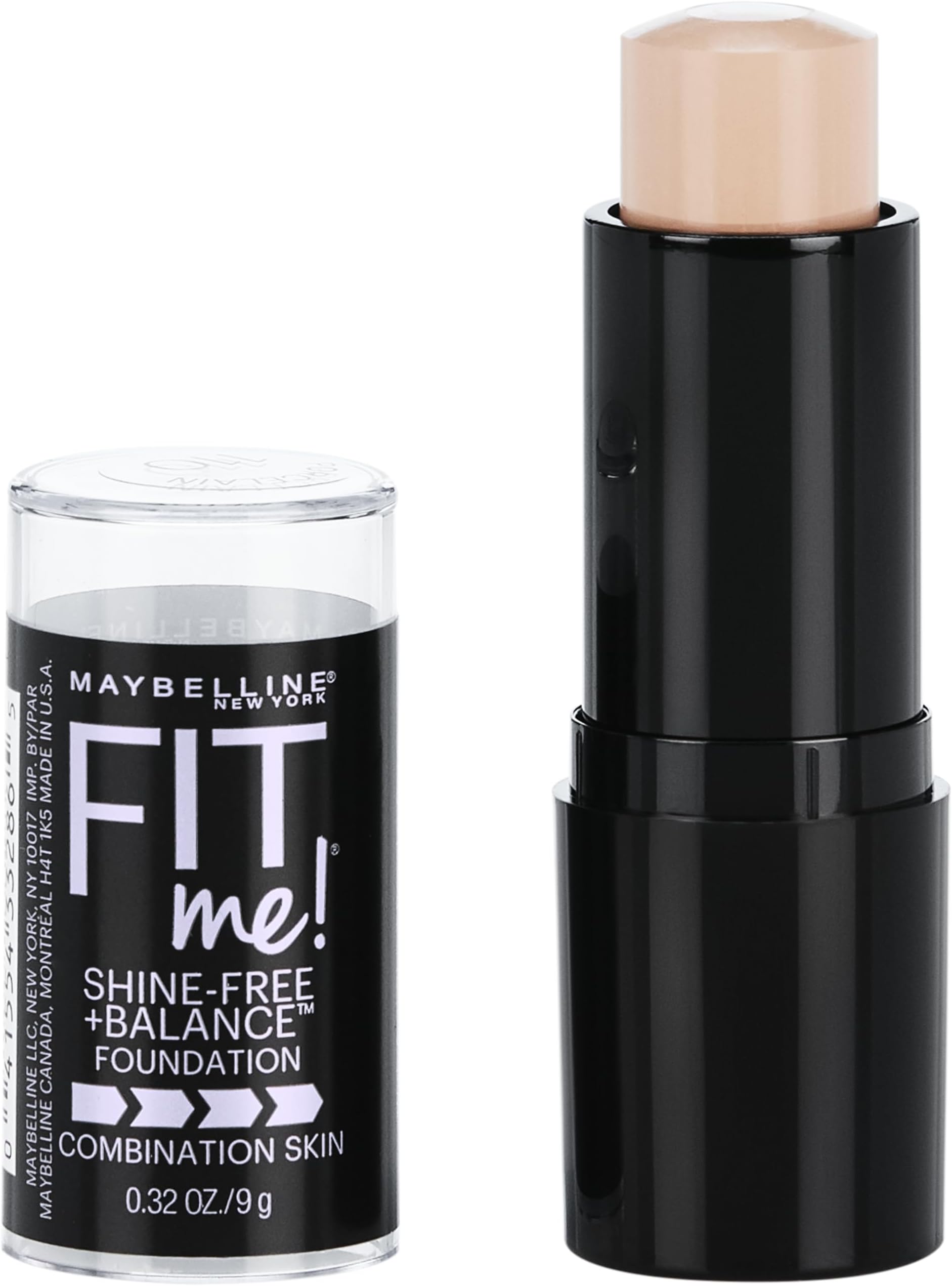 Maybelline New York Full Coverage Natural For All Skin Types, Matte Fit Me Stick (Porcelain 110, 9G) Matte & Natural Finish, Pack Of 1