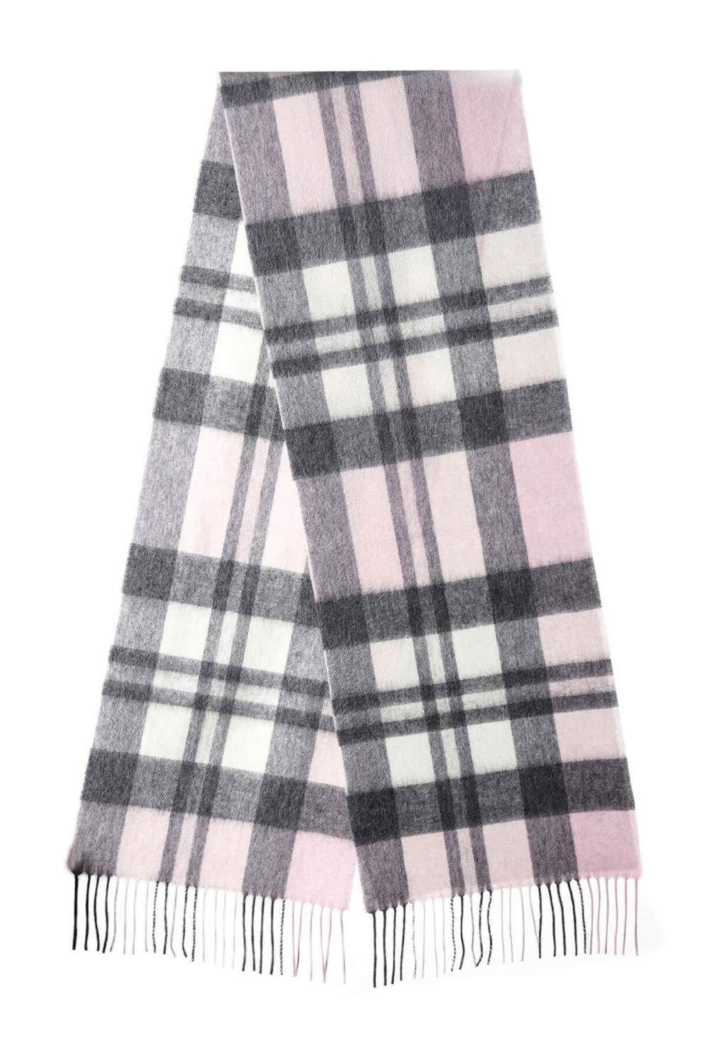 Edinburgh Cashmere 100% Pure Lambswool – 30x175 cm, Extra Fine Large Scarf Featured in Vogue, GQ, Tatler & Grazia | Winter Wear & Apparel, Pink