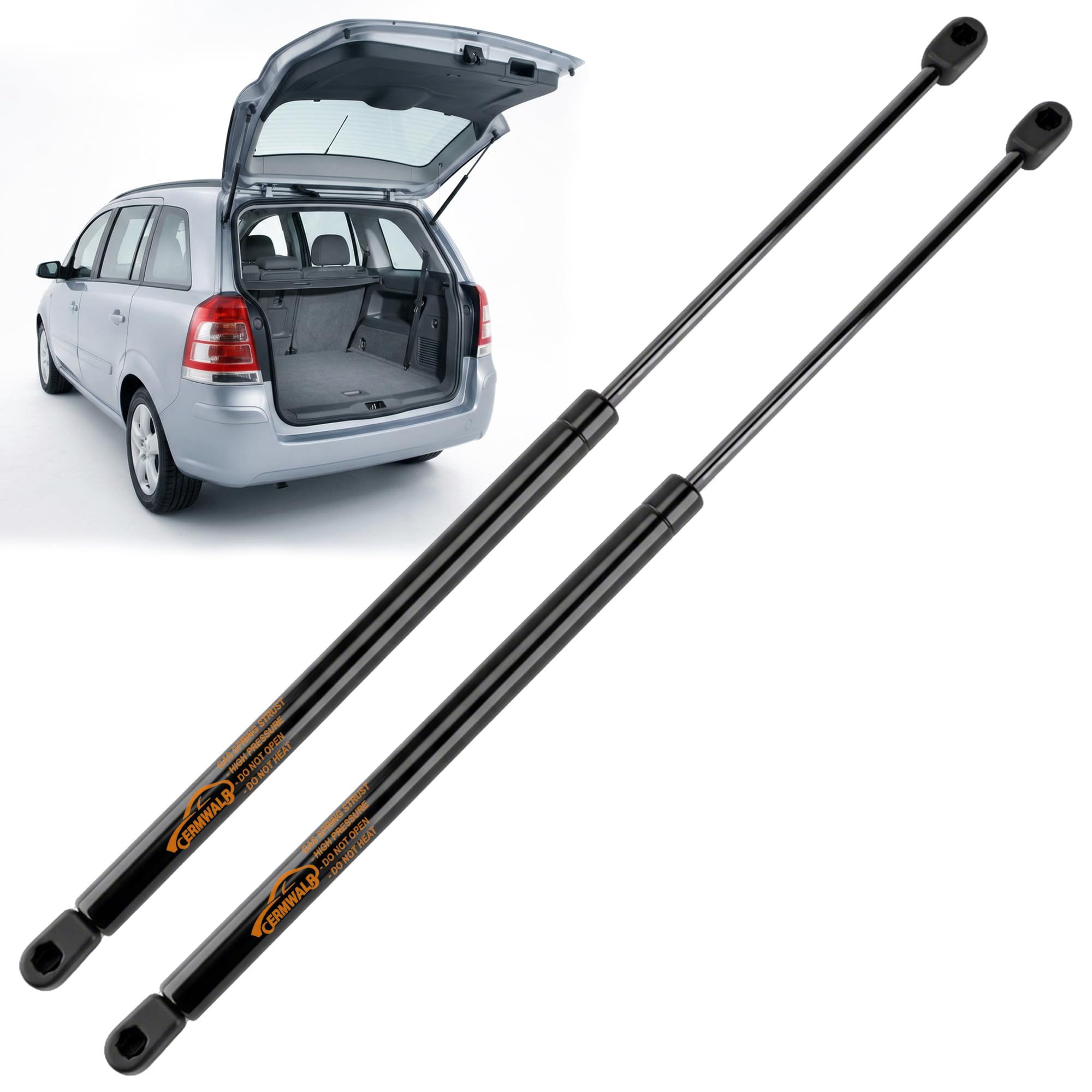 ERMWALR 2X Heckklappendämpfer für Zafira B 2005-2014 Gasdruckfeder Kofferraum Dämpfer Schwarz Gasdruckdämpfer Heckklappe Ersetzen #0132749, 13128759