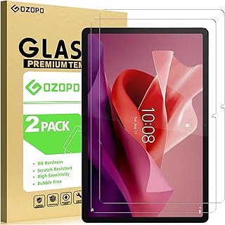 GOZOPO Pack of 2 Screen Protectors for Lenovo Tab P12 Tablet 12.7 Inch, HD Scratch-Resistant Tempered Glass Screen Protector for Lenovo Tab P12 Model 2023
