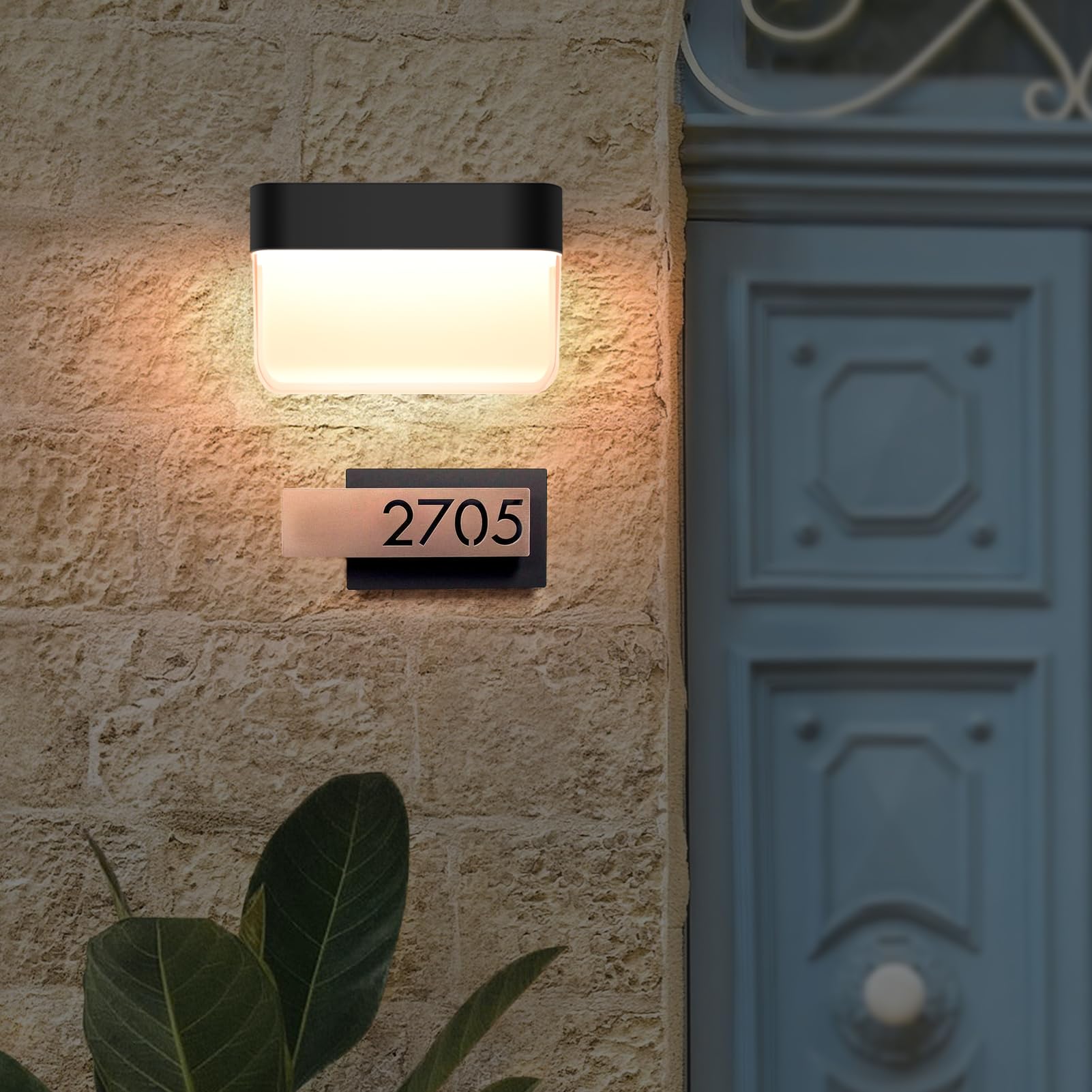 FUDESY LED Wall Light, Outdoor Wall Light IP65 Waterproof, 12W Modern Outside Wall Lantern