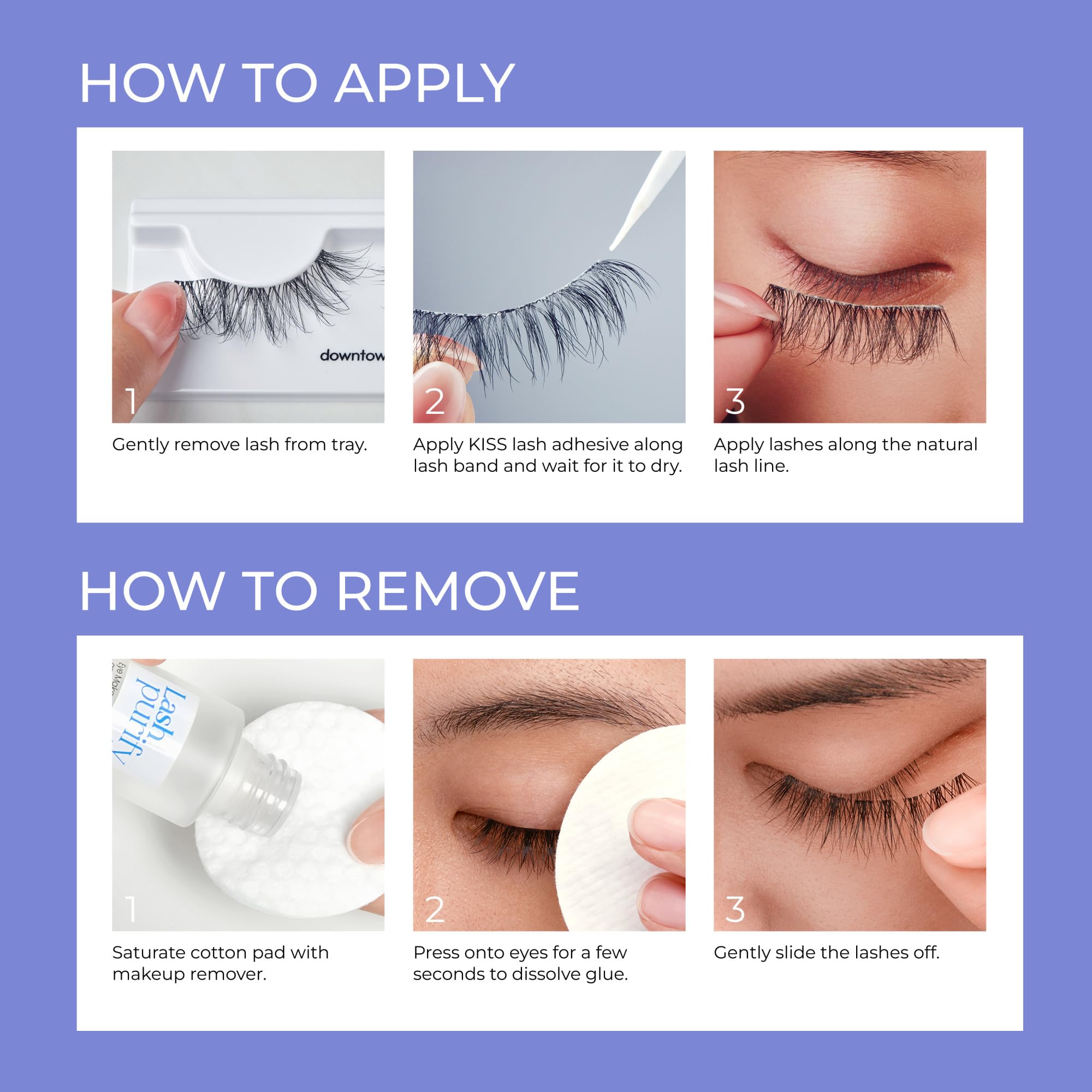 Kiss Lash Couture klej do rzęs, czarny, 1 szt.