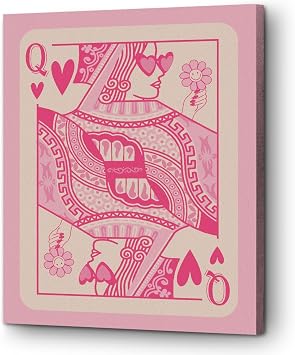 Retro Pink Preppy Girls Room Decor Trendy Funky Canvas Wall Art Aesthetic Poster Modern Cute Girly Paintings Wall Decor Artwork Print for Home Bedroom College Apartment Living Room 11.4x15in Framed