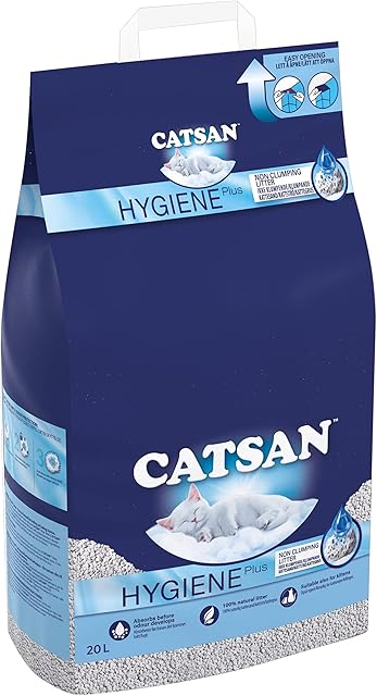 Catsan Hygiene Plus Cat Litter White, 20L