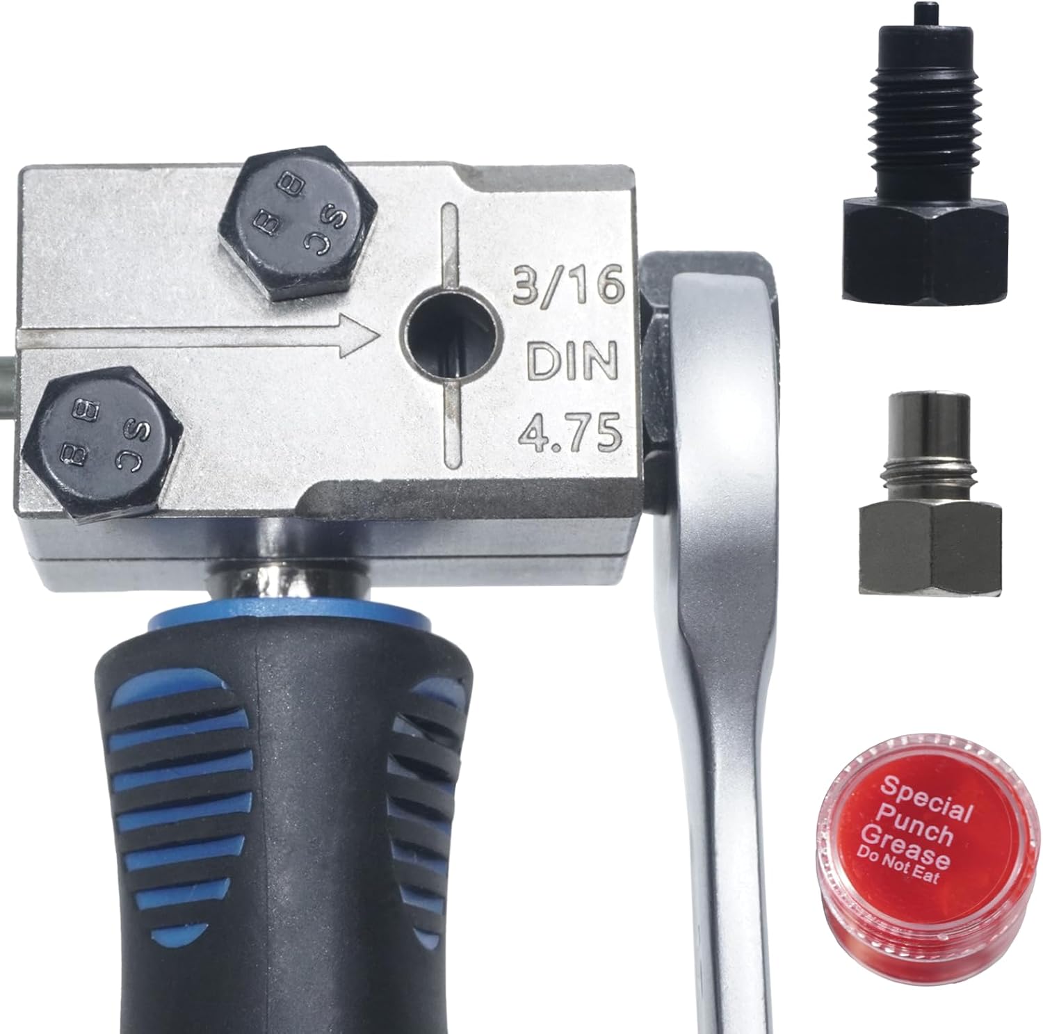 Brake Line Tool Kit with 5 Meters Brake Tube Ø 4.75mm, Tube Cutter, Tube Bending Pliers, Flaring Tool, Suitable for Exchanging Brake or Hydraulic Lines