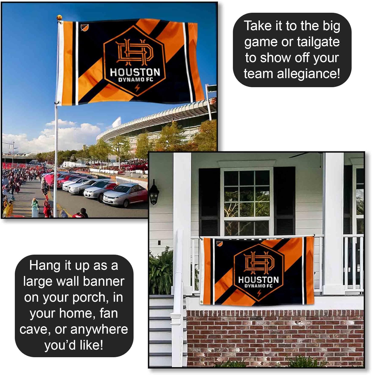 Houston Dynamo Grommet Banner Flag - Image 4